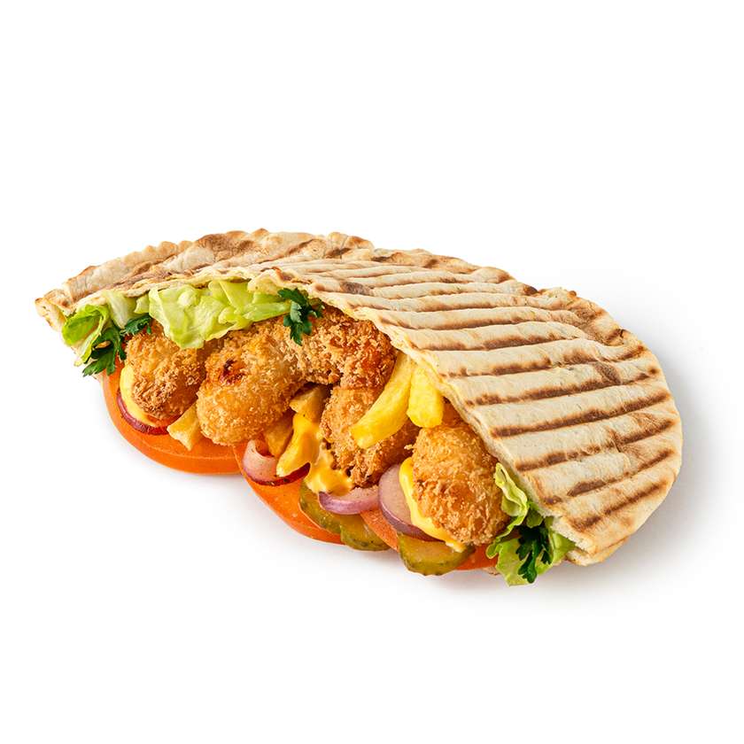 Pita with Shrimp