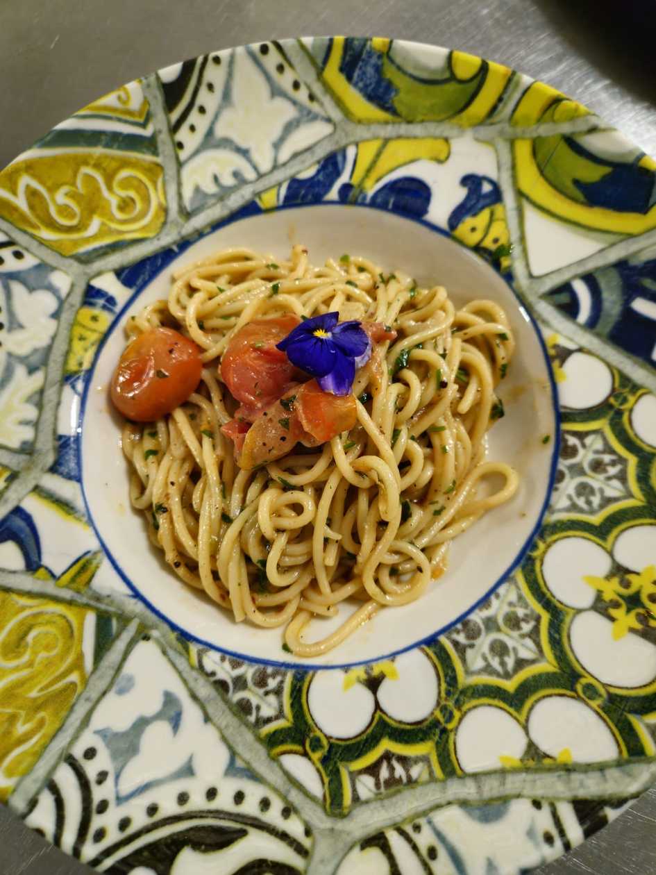 Spaghetti Aglio Olio e Peperoncino (Garlic, Oil, and Chili)