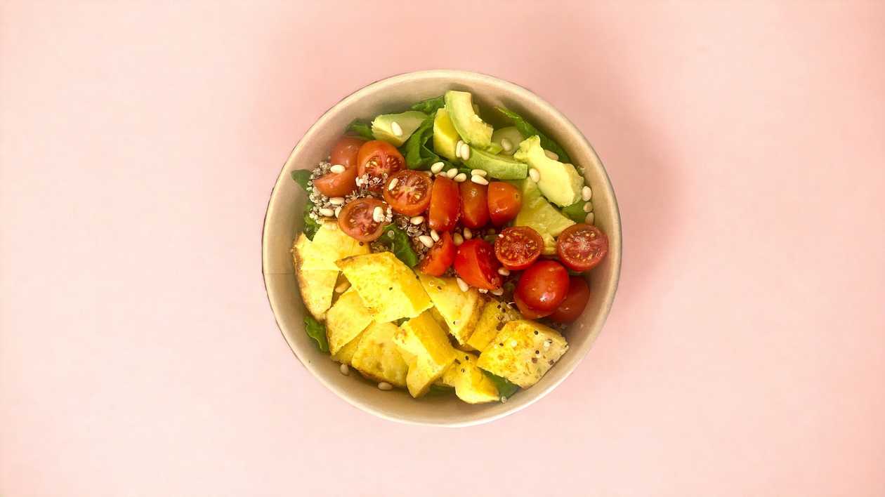 Avocado Omelet Quinoa Salad
