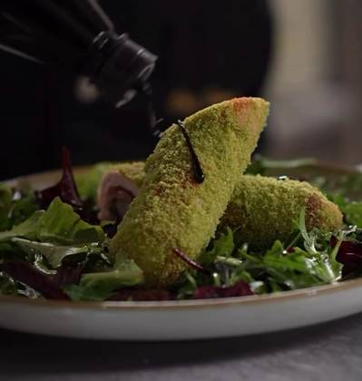 Pork Roll with Speck, Arugula, and Smoked Cheese