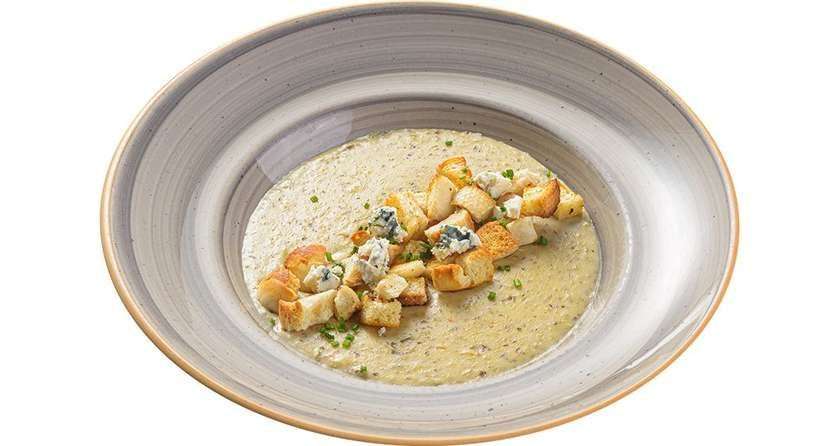 Mashed mushroom soup