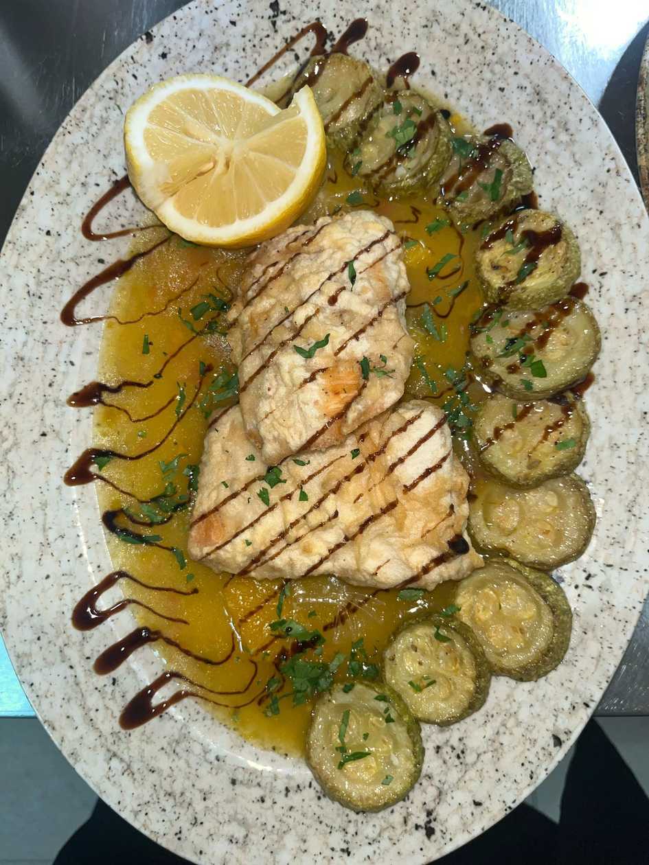 Butterfish with Citrus Sauce and Zucchini
