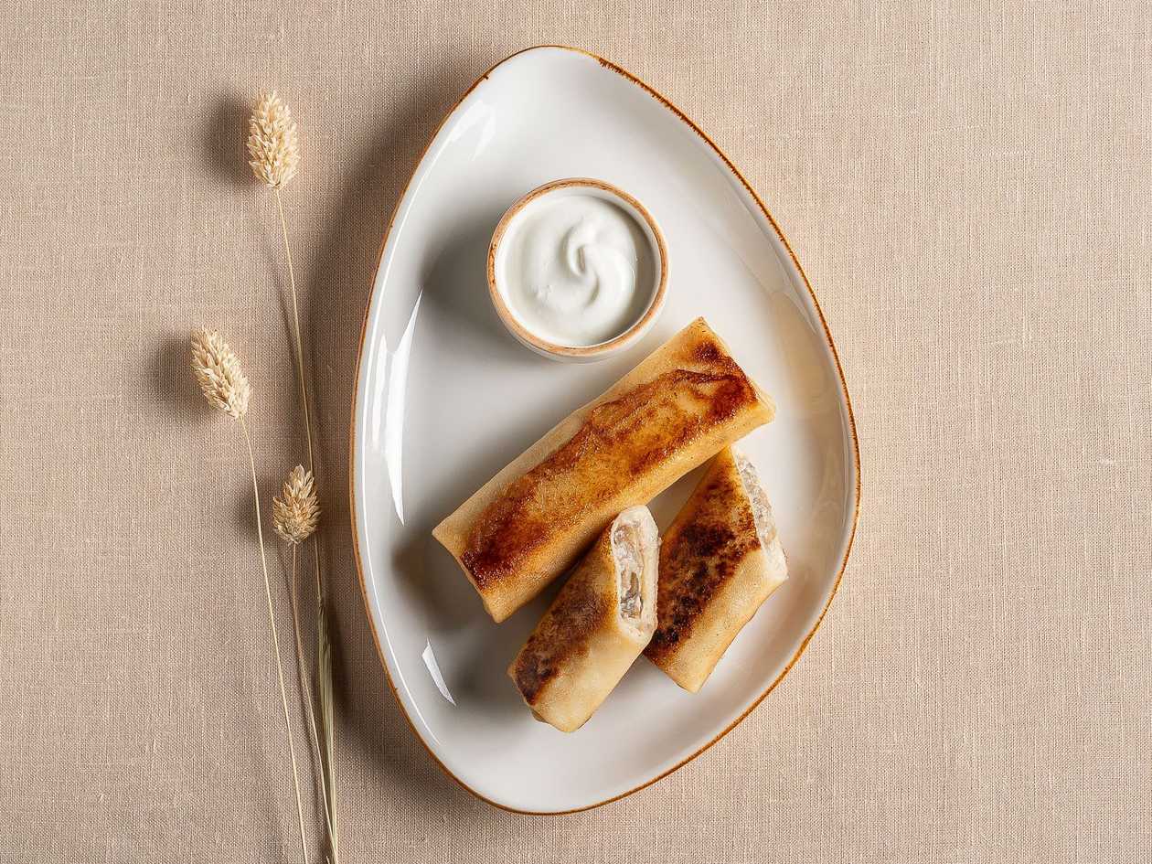 Млинці з курочкою та грибами