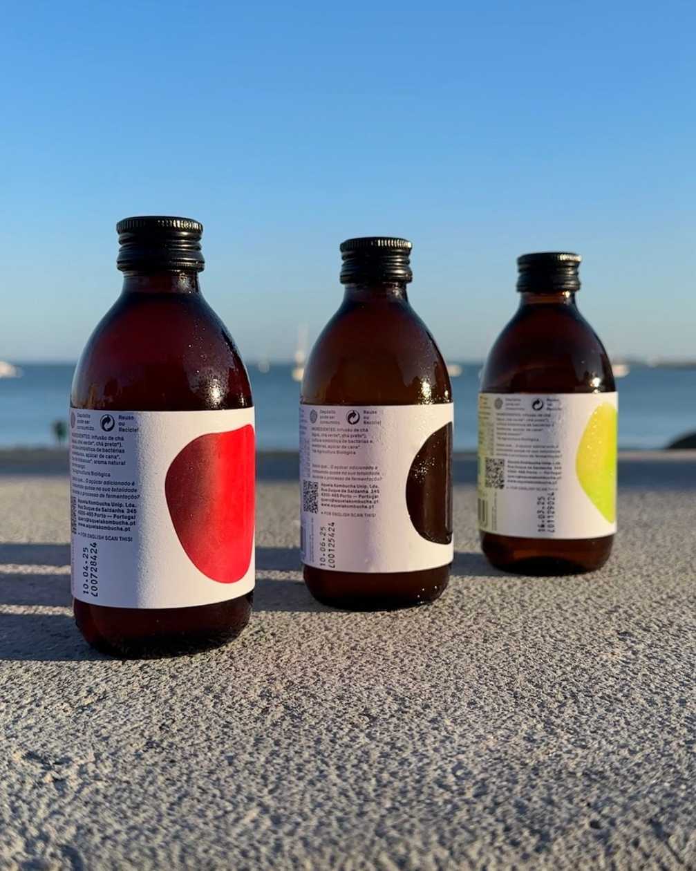 Kombucha Aquela strawberry -hibiscus
