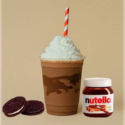 Batido Explosão de Chocolate - Oreo e nutella.