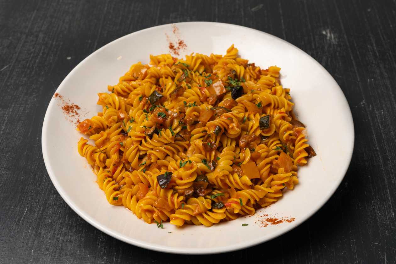 Fusili Con Ragu Di Verdure Vegetariano