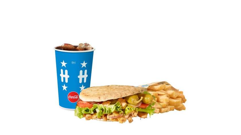 Large Chicken kebab -menu
