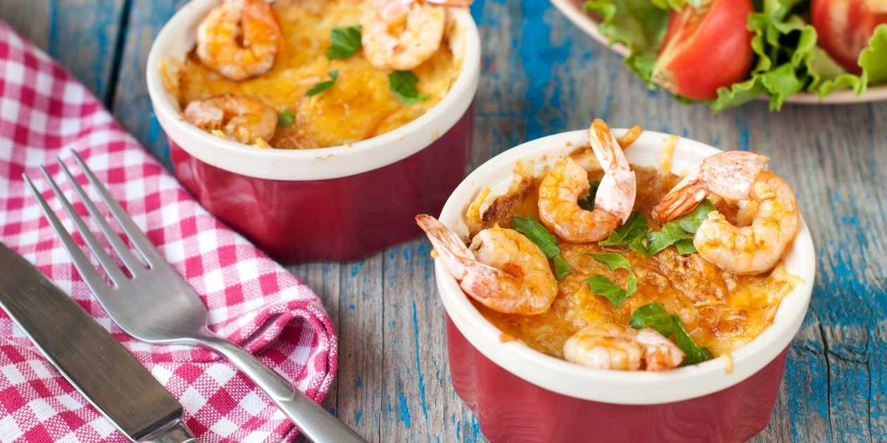 Морепродукти запечені під сиром