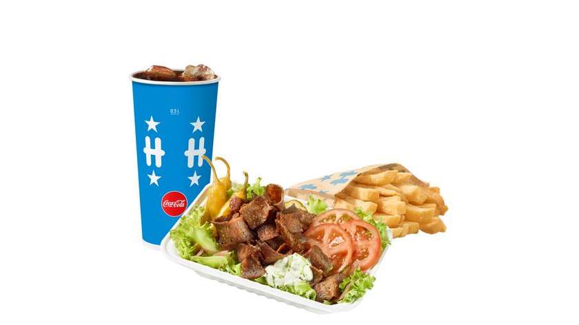 Large Hesekebab salad menu