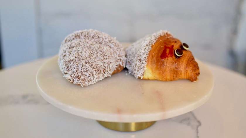 Croissant with Whipped Coconut Cream, Milk Chocolate