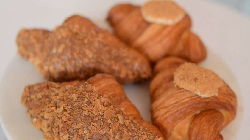 Croissant with Dulce De Leche (Milk Caramel)