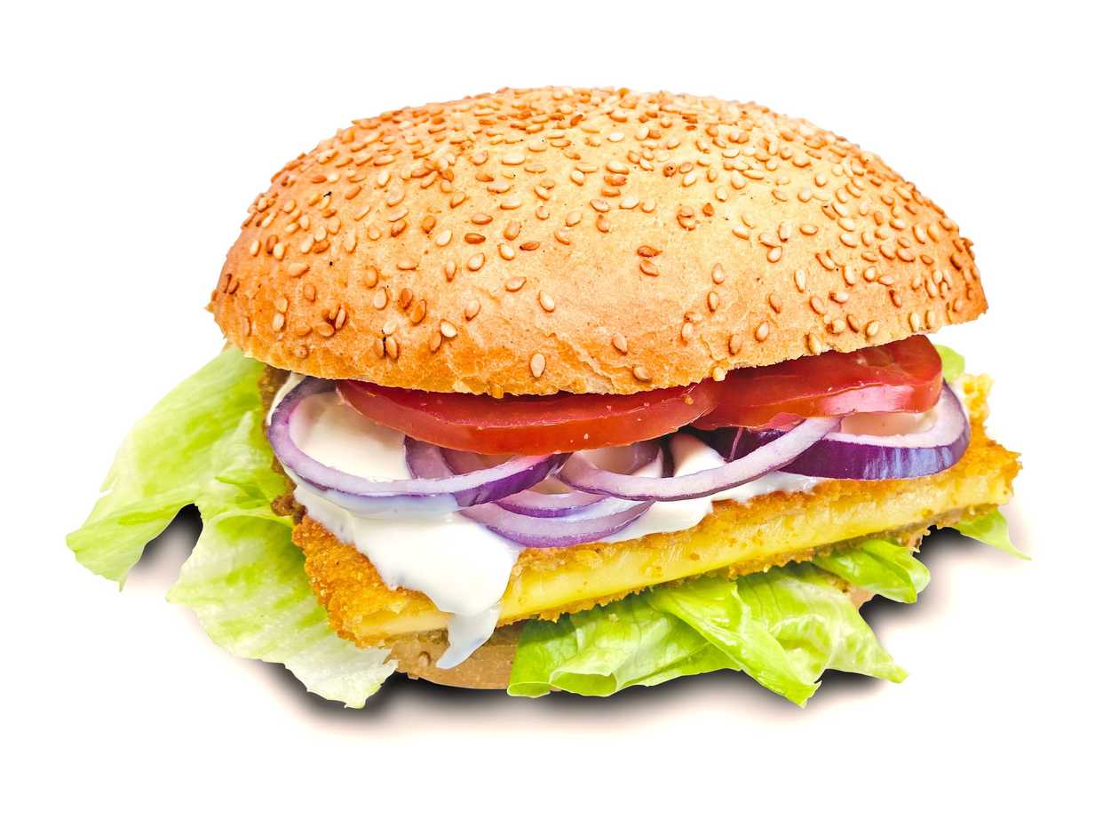 Fried cheese in a bun