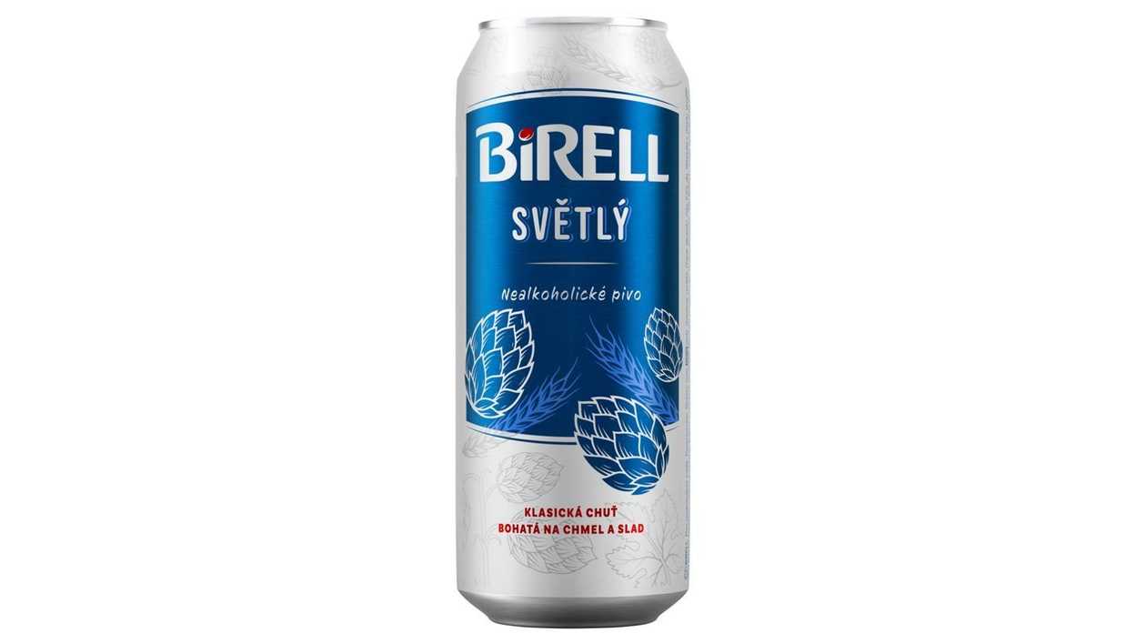 Birell non-alcoholic light beer, can 0,5l