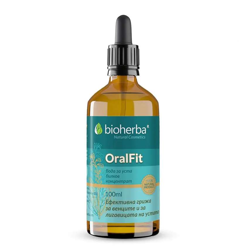 9994460 Oralfit Mouthwash With Pipette, 100 ml, Bioherba