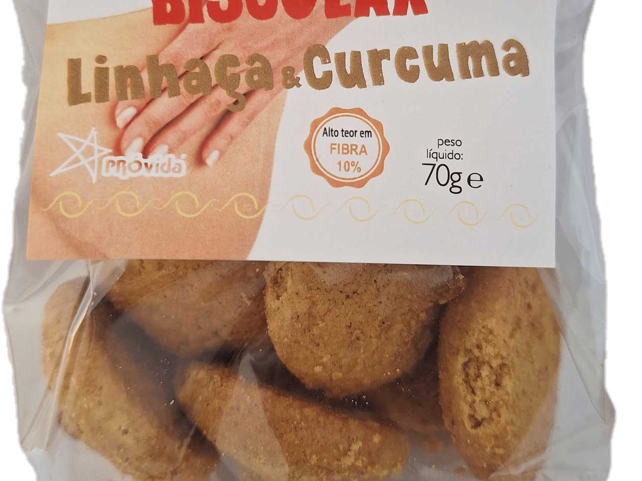 Organic Flaxseed and Turmeric Biscuits (Biscolax) 70g