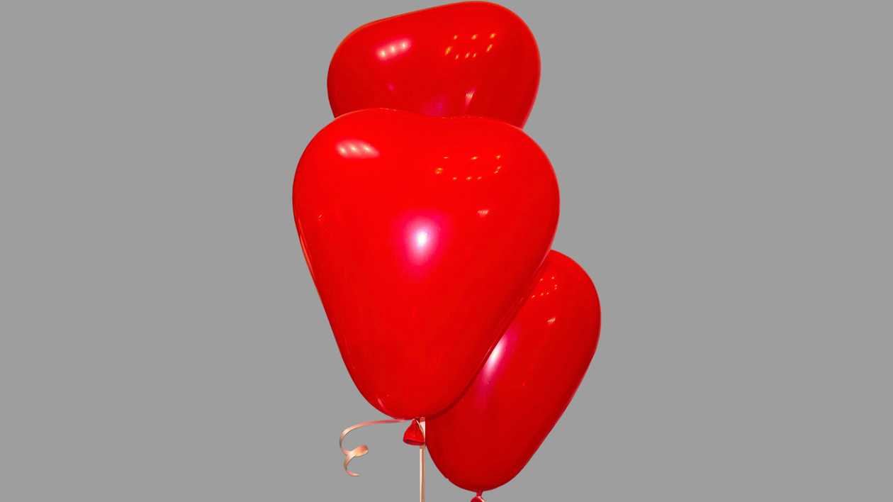 Balon w kształcie serca
