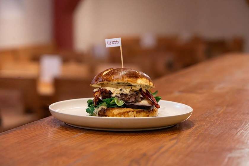 Make Gorgonzola Great Again Burger
