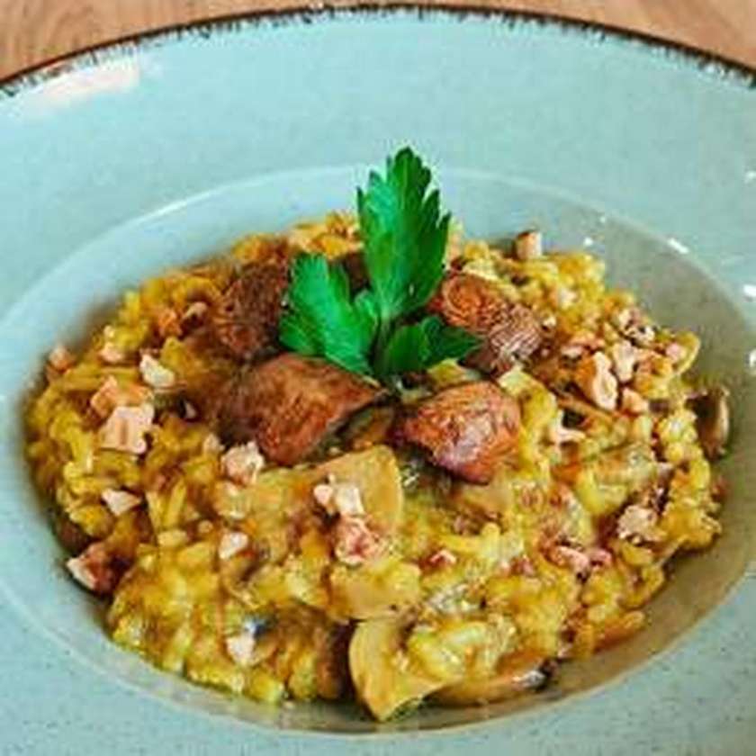 Risotto Cu Ciuperci Și Nuci (350 Gr Vegan)