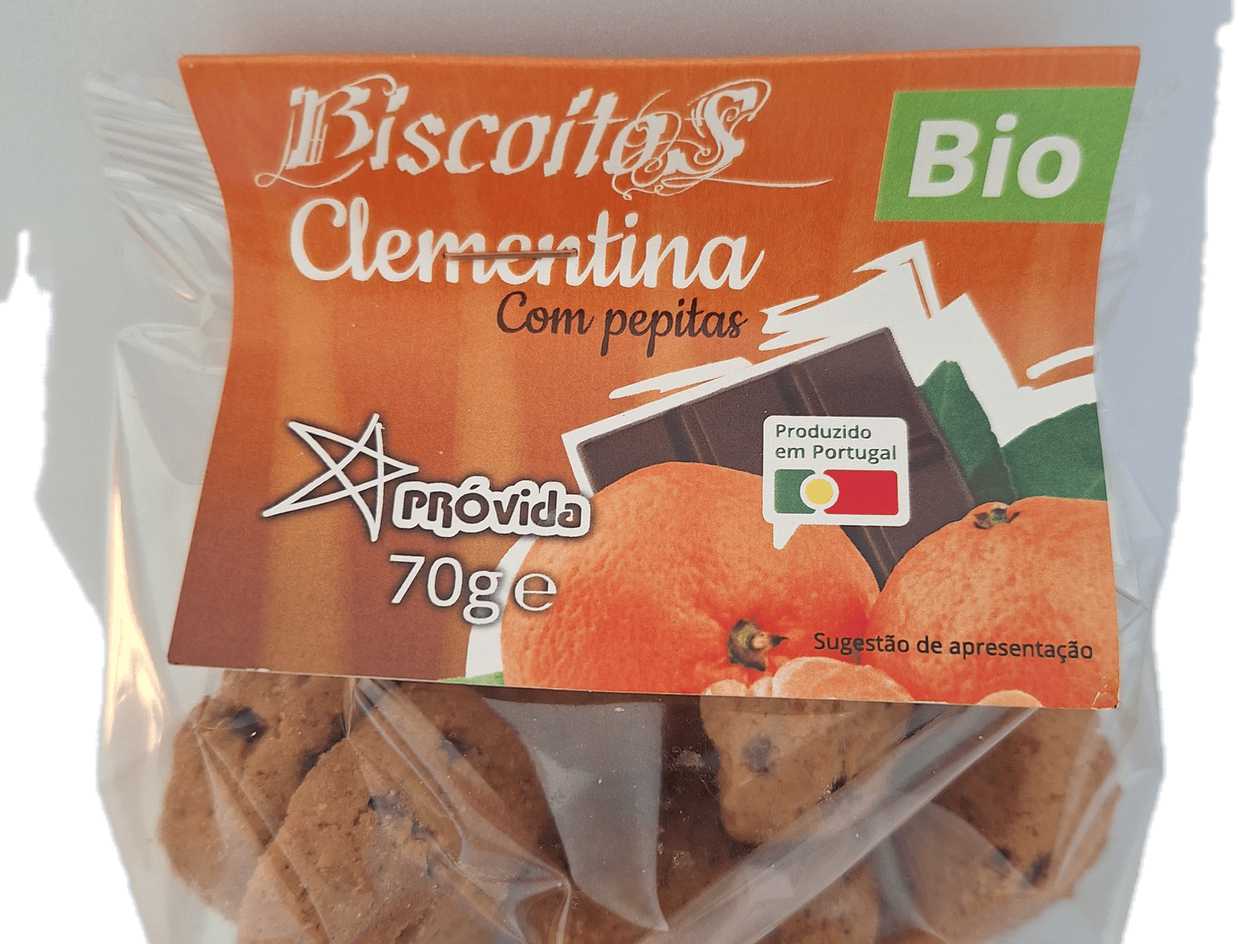 Organic Clementine Chocolate Chip Cookies 70g