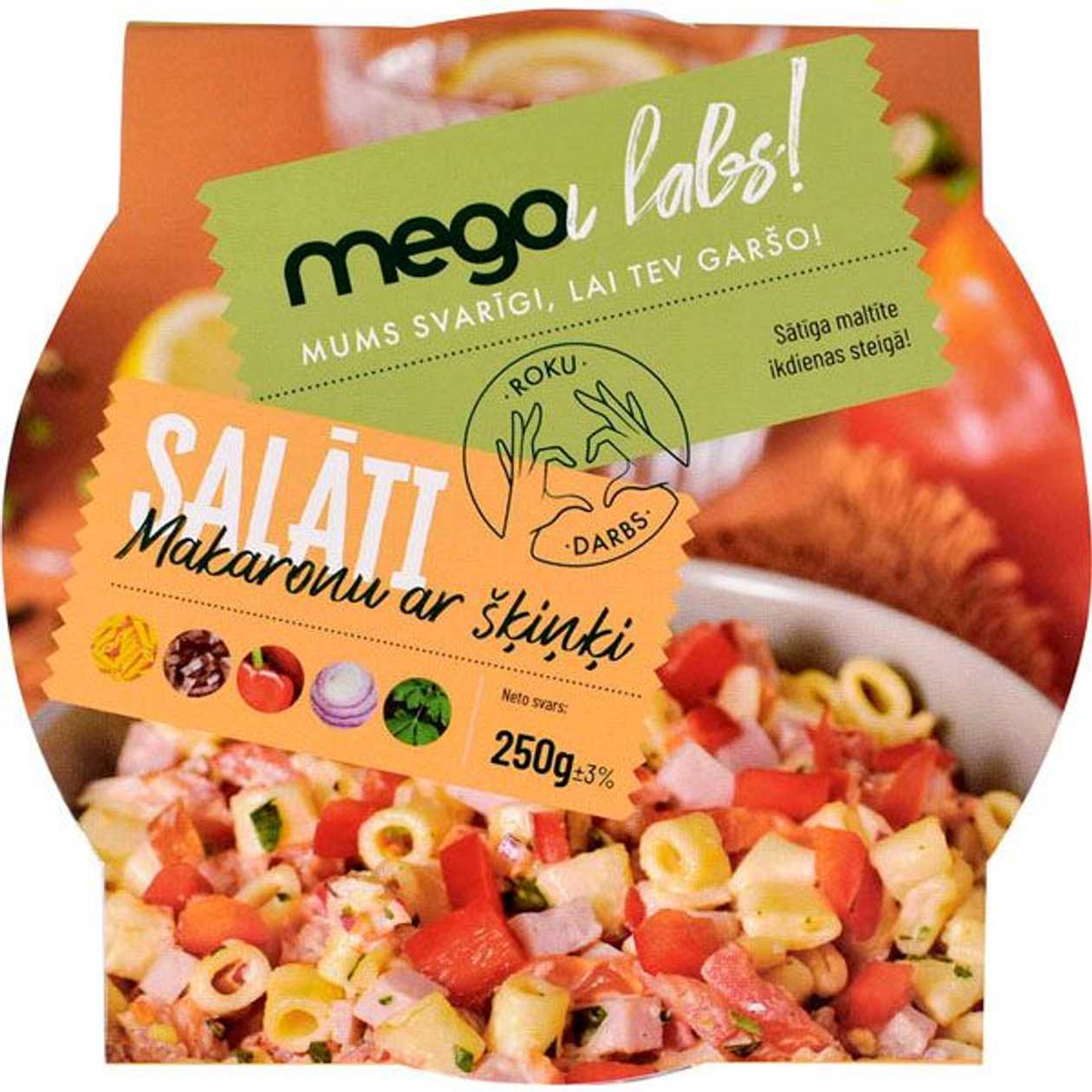 Salāti Makaronu ar šķiņķi  0.250 gr. ±3%