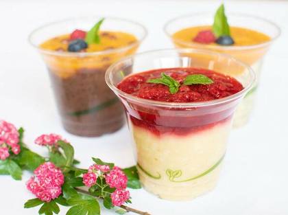 Homemade Chocolate Chia Pudding with Fresh Fruit