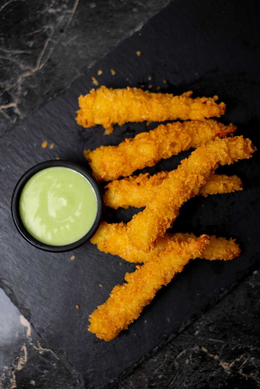 KREWETKA TEMPURA 6 SZT Z SOSEM SŁODKIM - WASABI