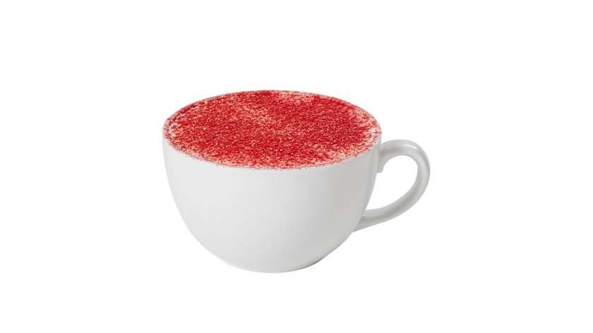 Raspberry latte