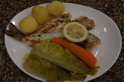 Robalo na Brasa com Batata