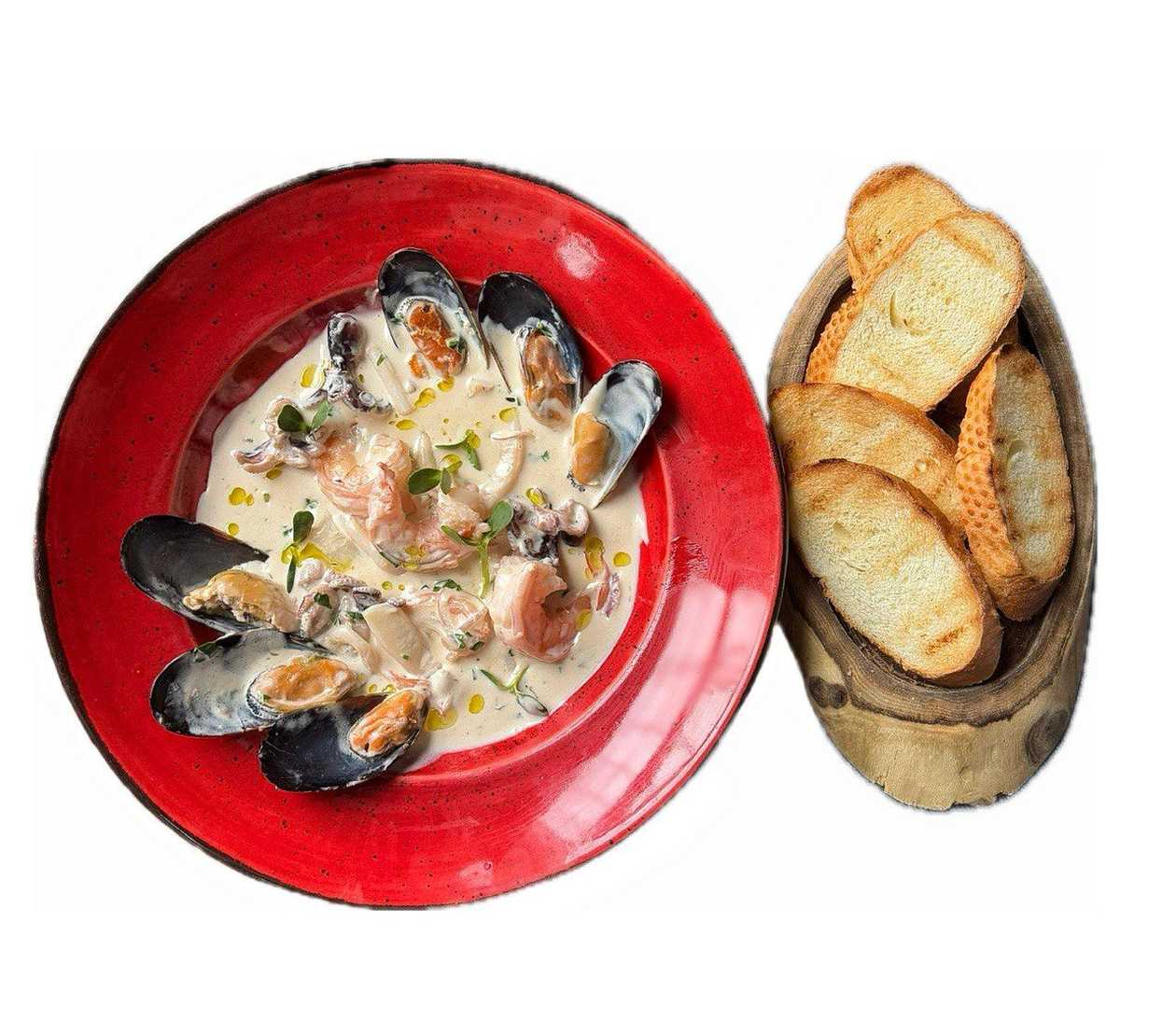 Seafood Sauté in Cream Sauce