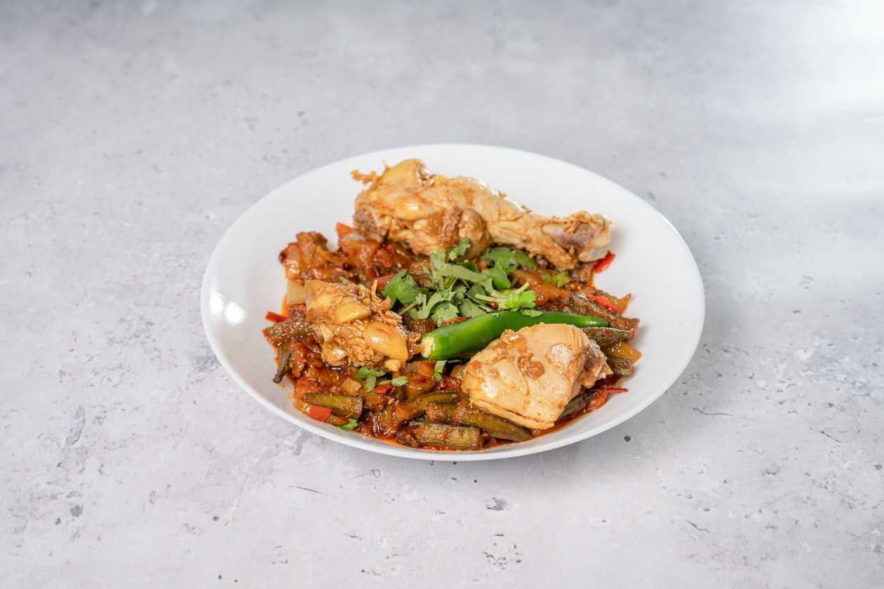 Bhindi Chicken