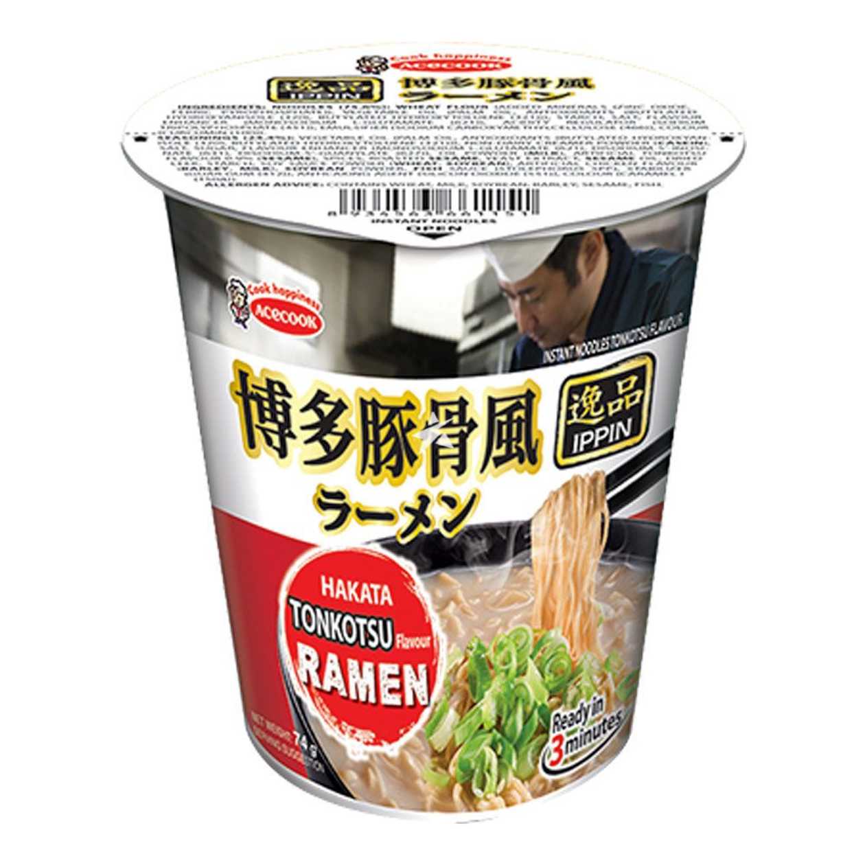 Ippin, tonkotsu maitselised kiirnuudlid topsis, 73g