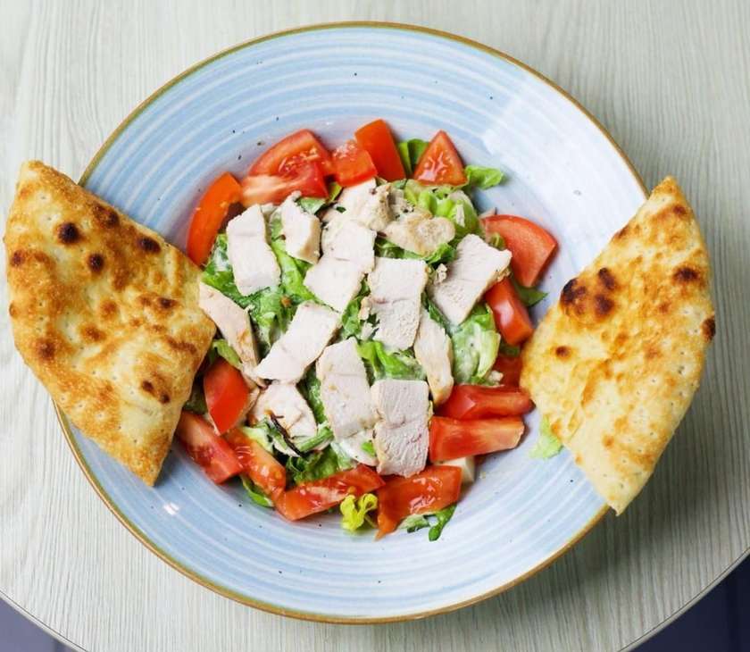 Italian salad & focaccia