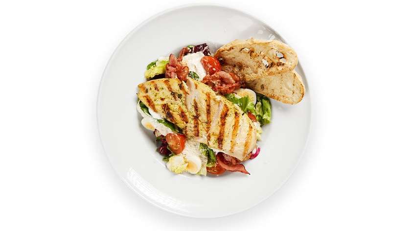 Lithuanian Ceasar salad, and chicken