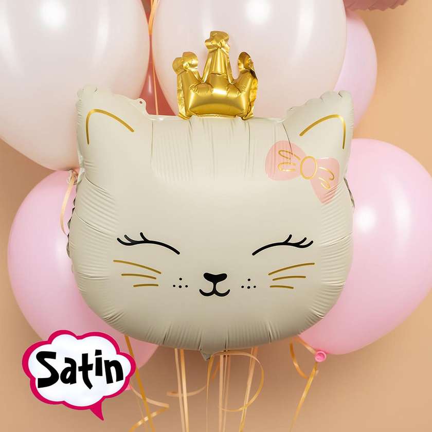 Foil balloon with helium "Cat" 1 pc (47x41 cm)(178)