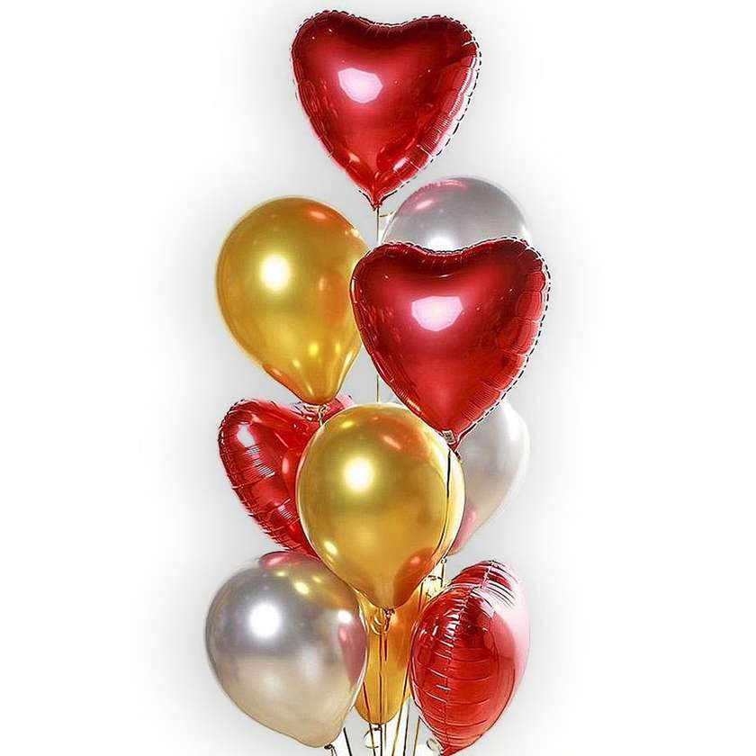 Set of balloons with helium (10pcs)(67)