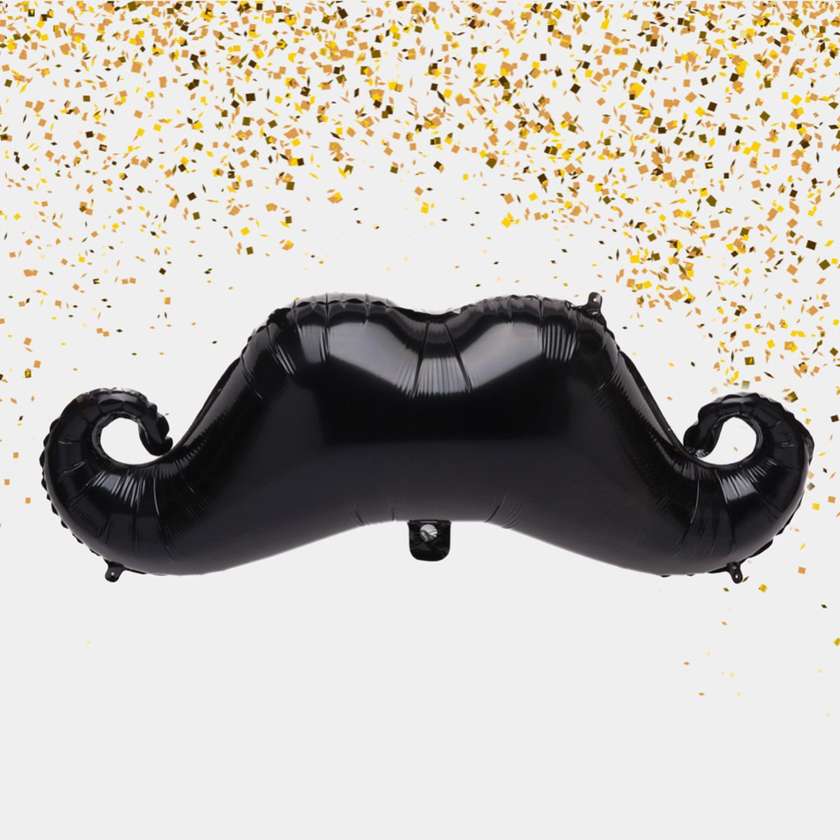 Foil balloon with helium "Mustache" 1 piece (73x28 cm)