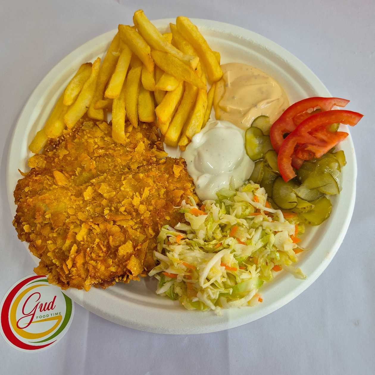 Chicken Schnitzel Plate