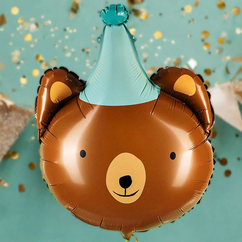Foil balloon with helium "Bear" 1pc (56x44cm)(162)