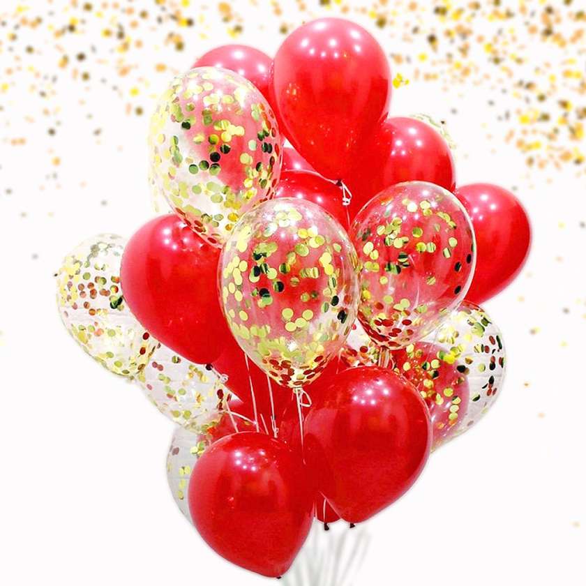 Set of balloons with helium (18pcs)(51)