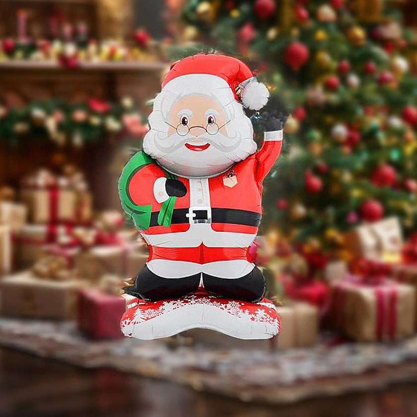 Foil balloon Santa Claus 1pc (109*51cm) red(5)