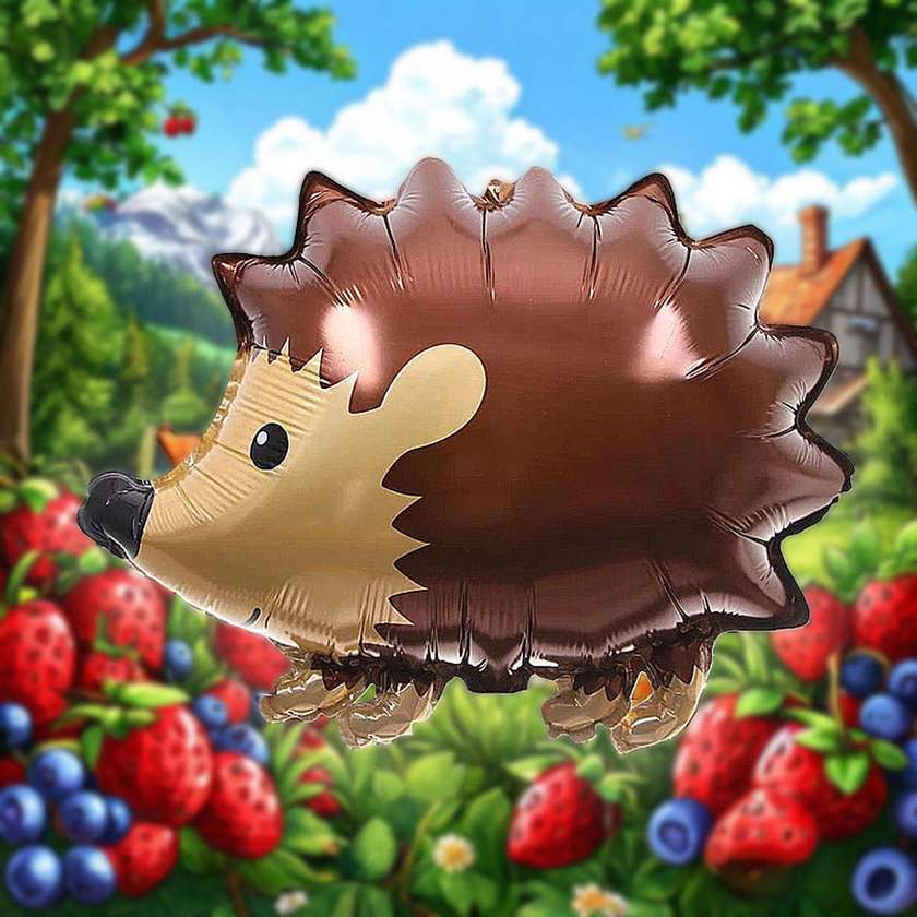 Foil balloon with helium hedgehog 1pc (51*42cm)(11)