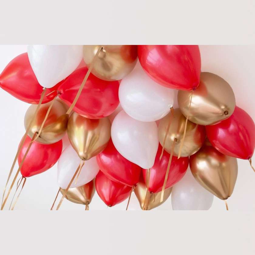 Balloons with helium under the ceiling (20pcs)