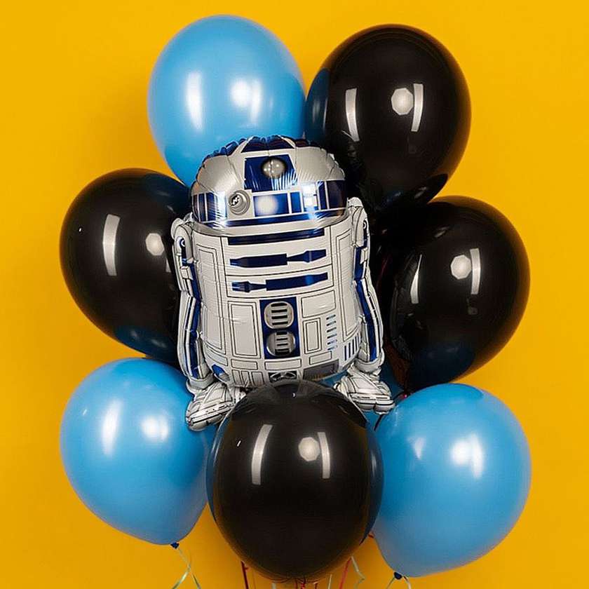 Set of balloons with helium "R2-D2" (11 pcs)(85)