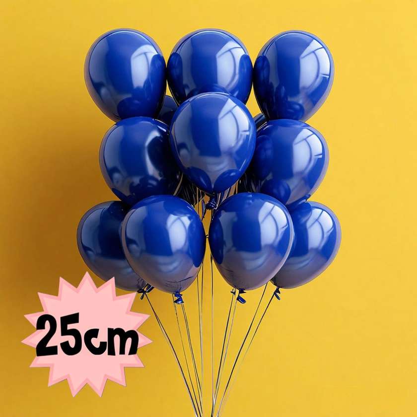 Balloons with helium 25cm (1pc) Color Blue