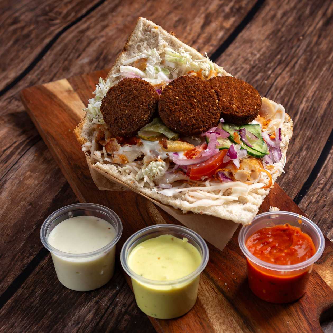 Falafel w bułce