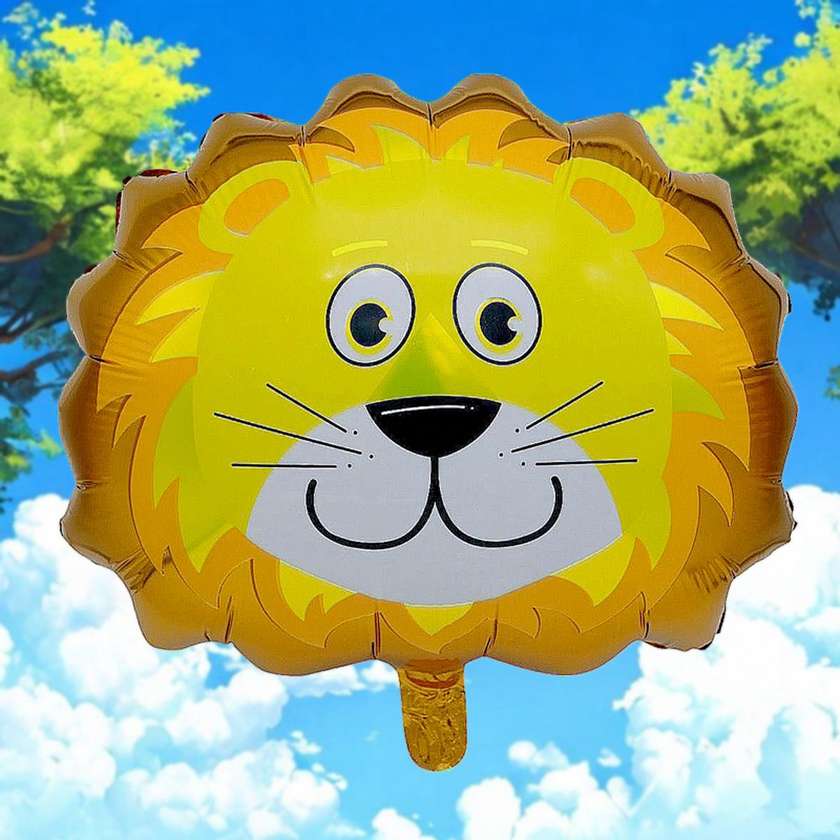 Foil balloon with helium lion 1pc (48*44cm)(14)