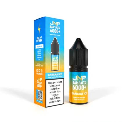 JNP Bar Salts 6000+ Banana Ice Nic Salt 10ml 10mg