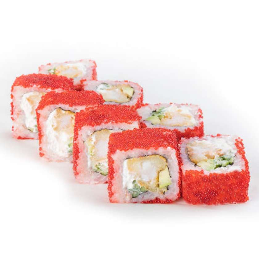 California fried shrimp roll/კალიფორნია შემწვარი კრევეტით
