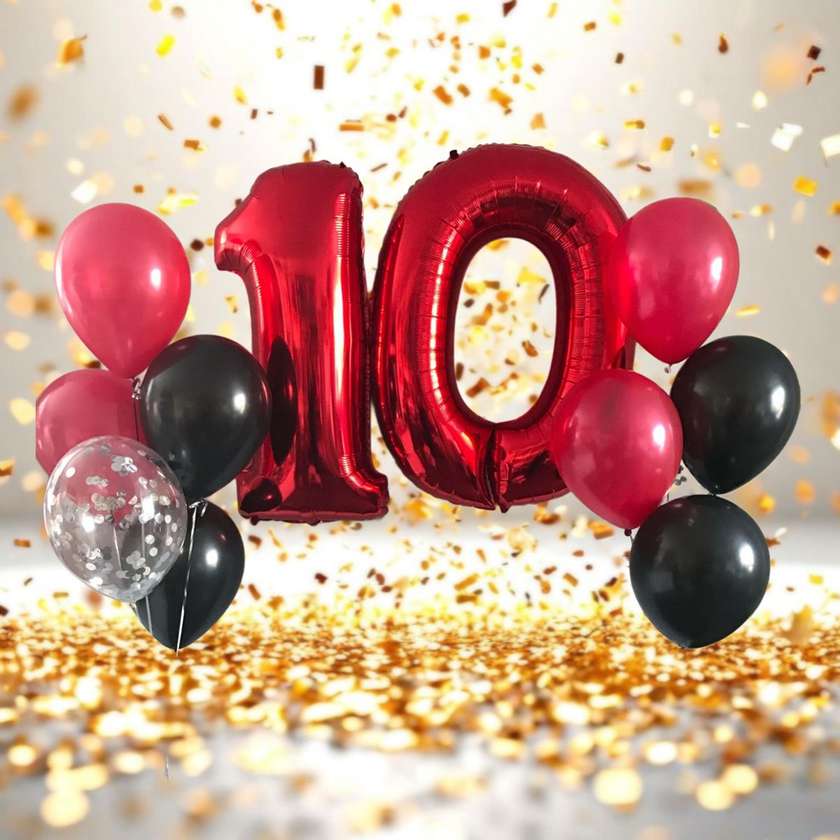 Set of balloons with helium (12 pcs)(94)