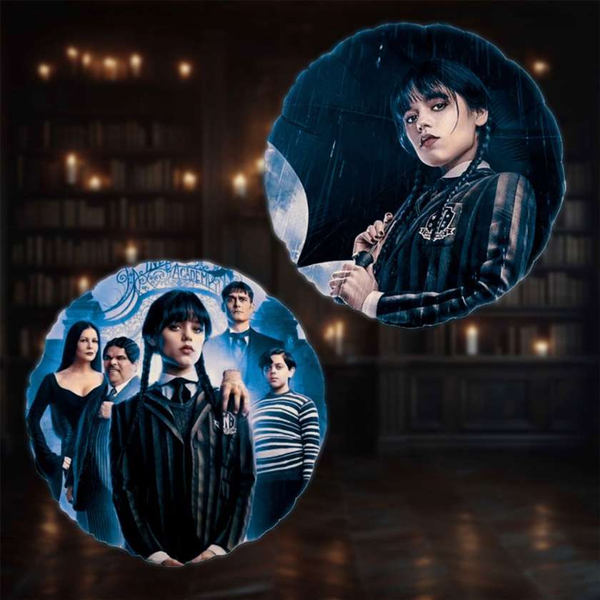 Foil balloon with helium Wednesday family 1pc (41cm)(46)